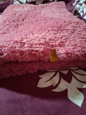 Baby blanket handmade with soft furry texture new 90×70 cm