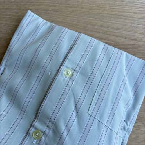 New men's light blue striped shirt, size M-L