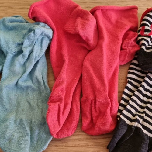 Calzedonia socks used, pack of 3 pairs pink and turquoise