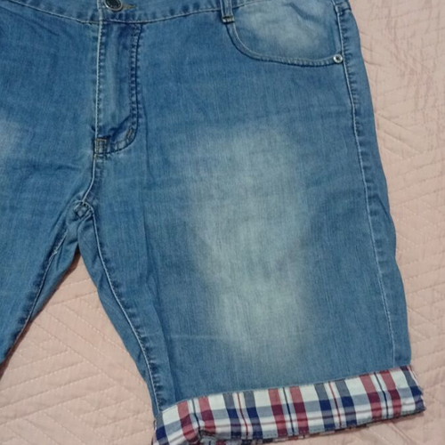 Men's Bermuda shorts like new, blue, size L