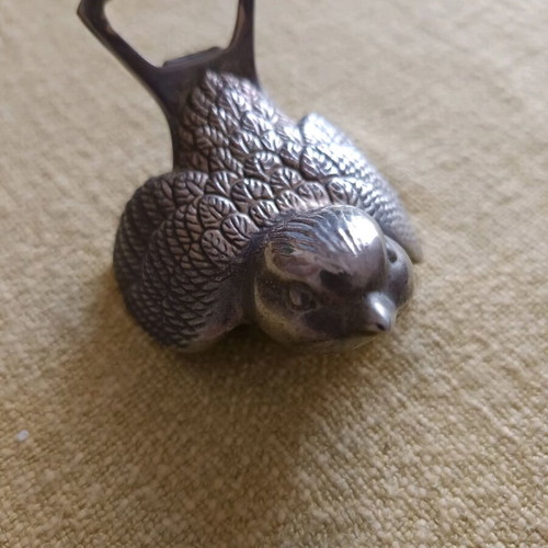 Bird bottle opener like new stainless steel, 9 cm length
