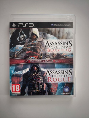 Assassin's Creed IV Black Flag and Rogue PS3 game like new
