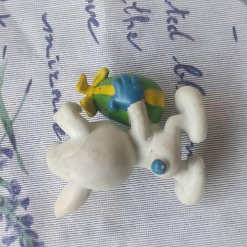 Smurf vintage figure by Peyo 1982 used, 5 cm height