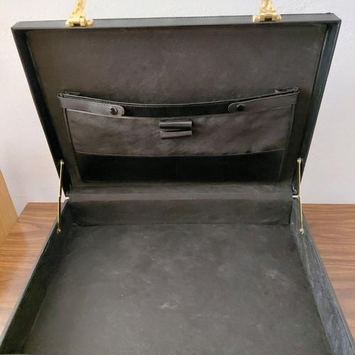 Office document briefcase new black