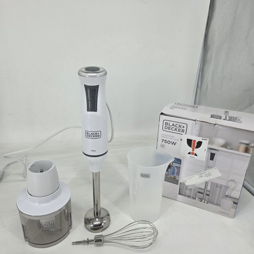 Black Decker hand blender chopper mixer 750W new
