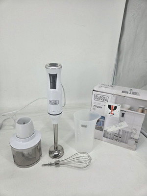Black Decker hand blender chopper mixer 750W new
