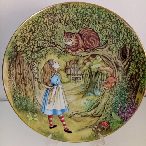 Vintage George Boyer Limoges "Alice in Wonderland" collectible plates set of 6 like new
