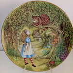 Vintage George Boyer Limoges "Alice in Wonderland" collectible plates set of 6 like new