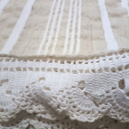 Single handmade linen blanket new