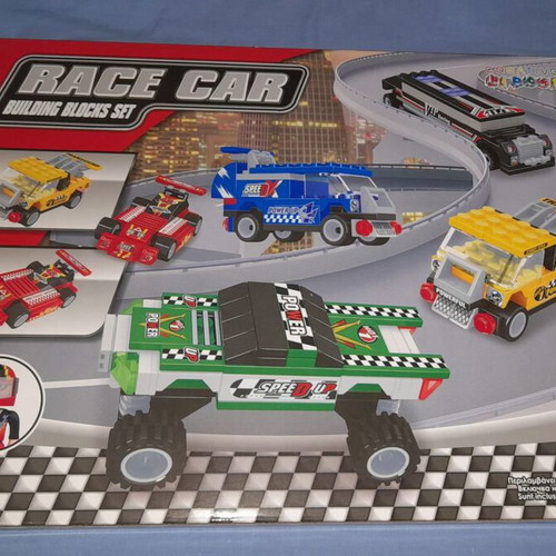Race Car Building Blocks Set 323 Pieces New