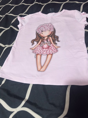 Santoro pink short-sleeve shirt used, size 116 cm