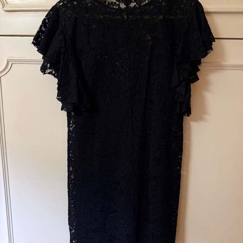 Zara black mini dress with guipure lace -  8,00 - Vendora.cy