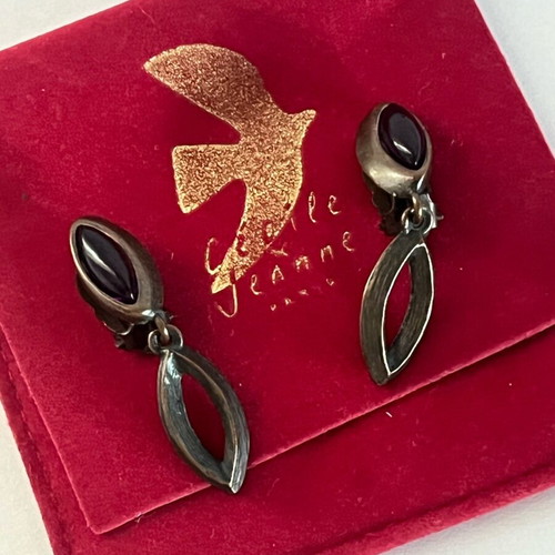Cécile et Jeanne earrings like new, vintage clip-on