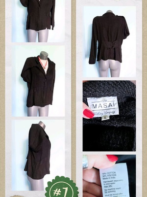Дамско сако The MASAI като ново, XL/2XL, памук и вискоза