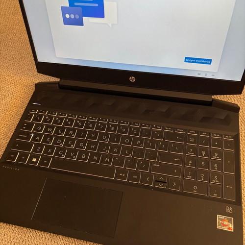 HP Pavilion Gaming 15-ec2011nv laptop like new, AMD Ryzen 7, 16GB RAM, 512GB SSD