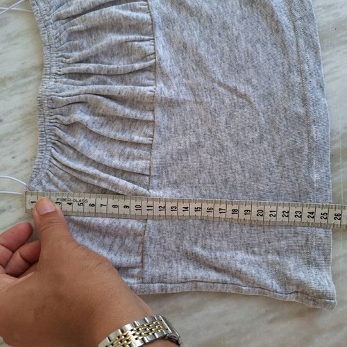 Short gray mako blouse used, size S-M