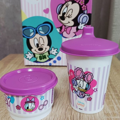 Tupperware Disney Baby set with 250ml cup and 140ml bowl, new