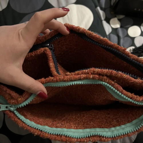Cleo Gatzeli Splish Splash Melange clutch bag