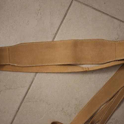 Suede type belt like new, brown, adjustable