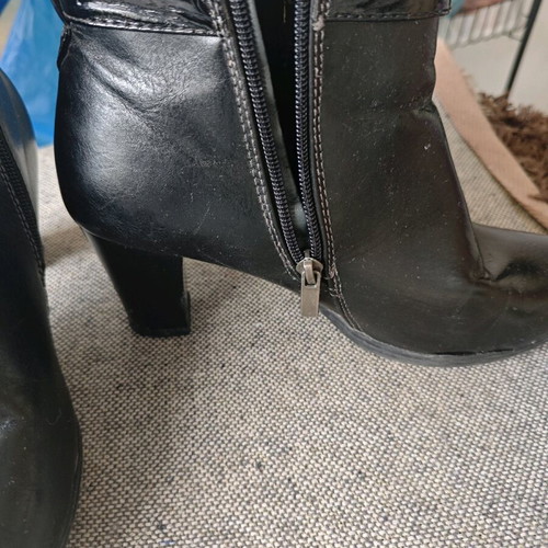 Bsoft ankle boots size 39 used, black with anti-slip sole