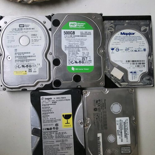 Hard drives used, various, all together