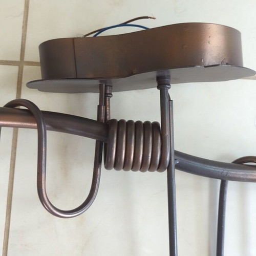Set of ceiling lights with glass shades, new