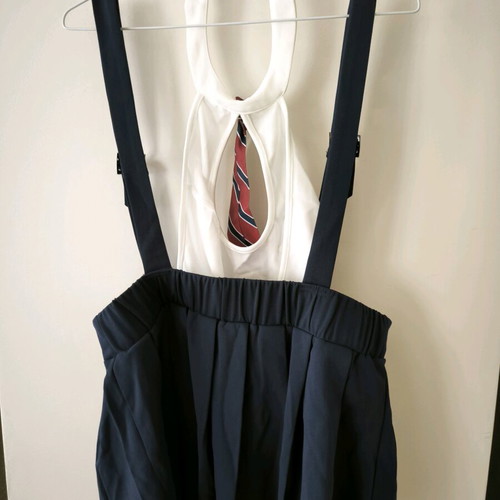Women’s set top and mini pleated skirt Shein new