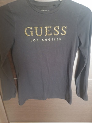 Guess Kids TShirt original with beaded logo, like new, age 12