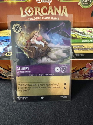 Disney Lorcana Grumpy Soreheaded Miner card near mint
