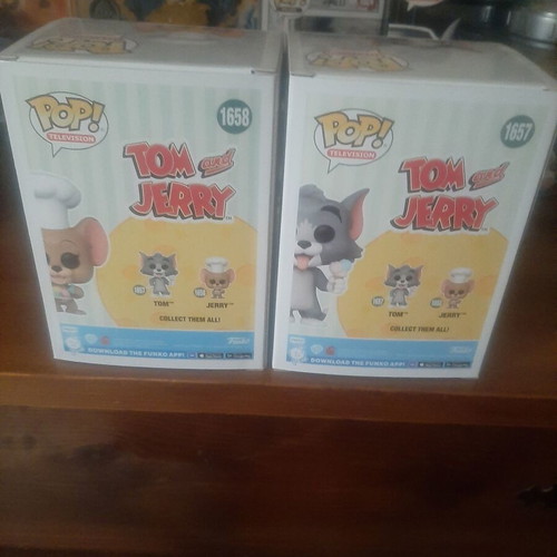 Funko Pop! Tom and Jerry set with Tom 1657 and Jerry 1658
