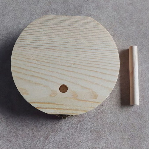 Baby Tooth Storage Box new, wooden, 12 cm diameter