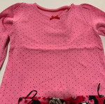 H&M pajama used for ages 2-4, red and pink with stains