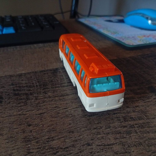 Joy Toy Mercedes-Benz O302 vintage plastic toy bus like new