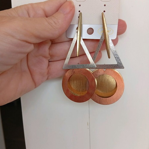 Trichroma hanging earrings new