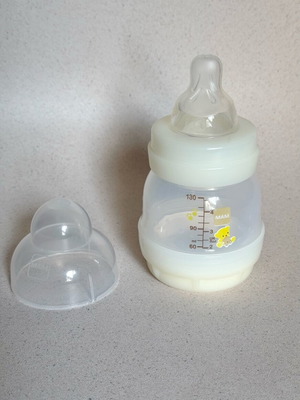 Mam Plastic Bottle Easy Start 130ml New, with Silicone Nipple