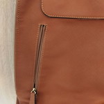 Hunter backpack bag, brown, adjustable straps