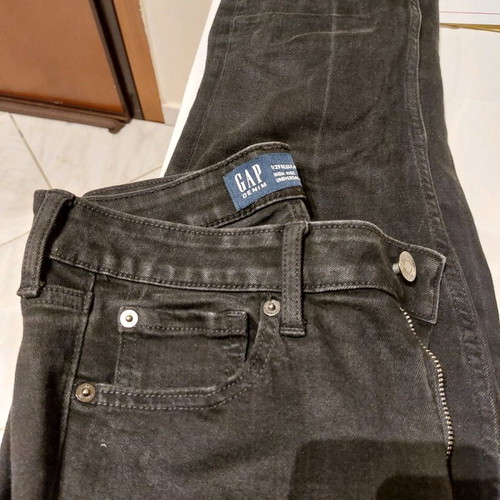 Gap jeans used no M black high waist regular fit