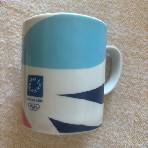 Ionia porcelain mug like new, Athens 2004 Olympic Games collectible