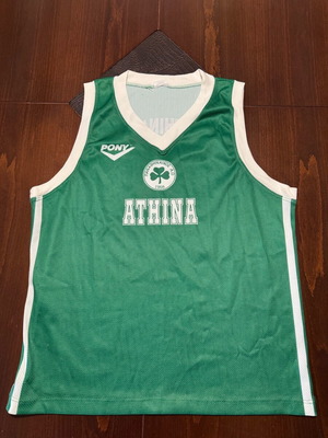 Panathinaikos Vintage Basketball Jersey 90s Size XL Like New