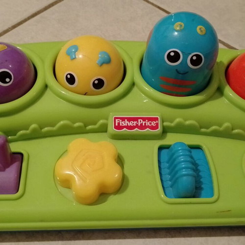 Fisher Price Boppin Activity Bugs Pop Up Toy used, baby educational