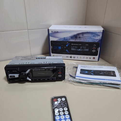 R-2420 1-DIN car MP3 Bluetooth player with remote control