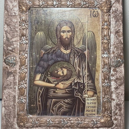 John the Baptist icon handmade new