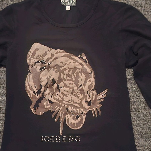 Iceberg black elastic blouse size S like new