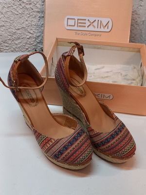 Dexim women's platform sandals size 37, like new, multicolor