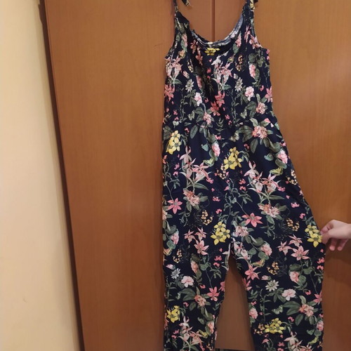 Floral jumpsuit H&M like new, blue, size S