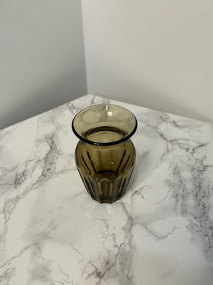 Small old glass vase used