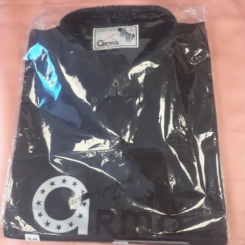 Arma men's black shirt made of viscose new