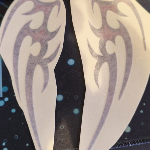Tribal vinyl decals for motorcycles new, red and black