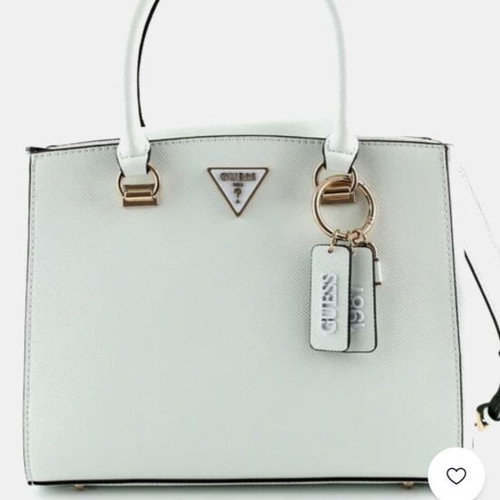 Guess Noelle white shoulder bag