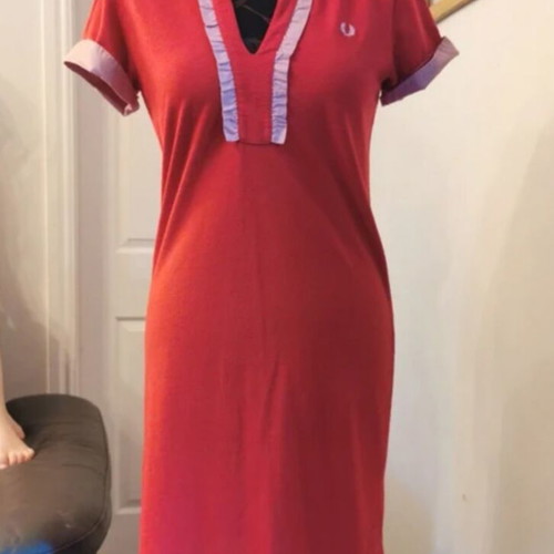 Fred Perry dress used, size M, red